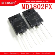 10 шт./лот MD1802DFX MD1802FX TO-3PF высокое блок питания, блок питания на трубка Силовые транзисторы NPN транзистор 1500V 10A