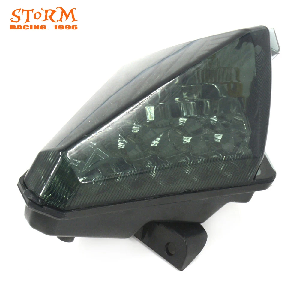 Motorcycle Black Rear Tail Light Brake Integrated LED Taillight For