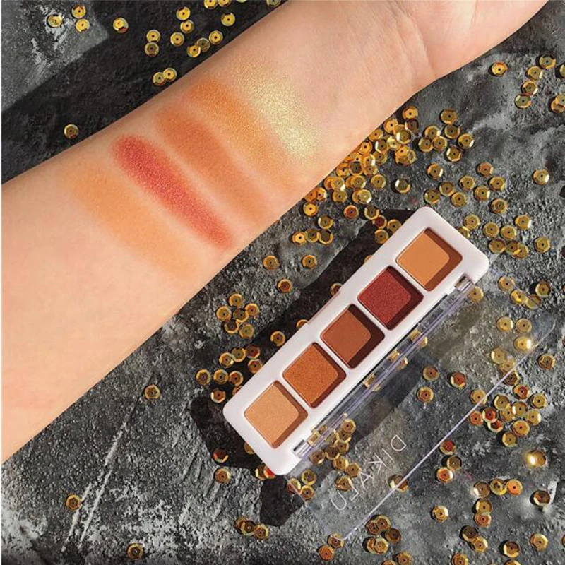 

FM 5Colors Eyeshadow Pigment Palette Cosmetics Eye Shadow Makeup Beauty Korea Nude Natural brochas Waterproof Shining