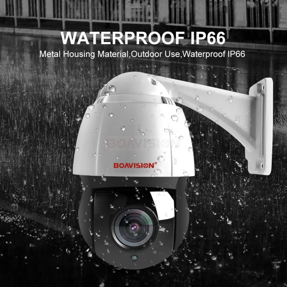 Baratos Nuevo 4,5 pulgadas HD 1080P 4MP 5MP PTZ IP Cámara al aire libre Red Onvif Speed Dome 30X Zoom lente PTZ cámara CCTV 150m IR visión nocturna