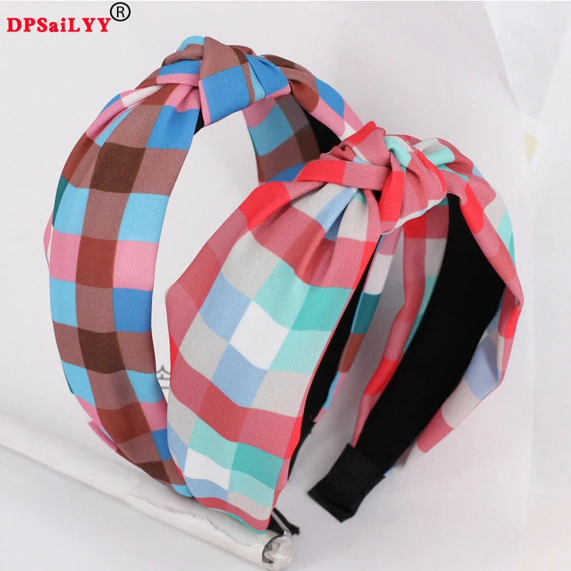 

DPSaiLYY 1 PC Winter Top Knot Turban Handbands Non Slip Stay on Knotted Headband Solid Fabric Hairband Women Hair Accessories