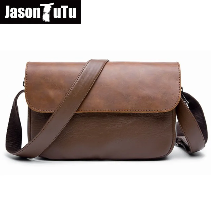 JASON TUTU Men messenger bags Mini small bag shoulder bags Good quality PU leather Crossbody bag ...