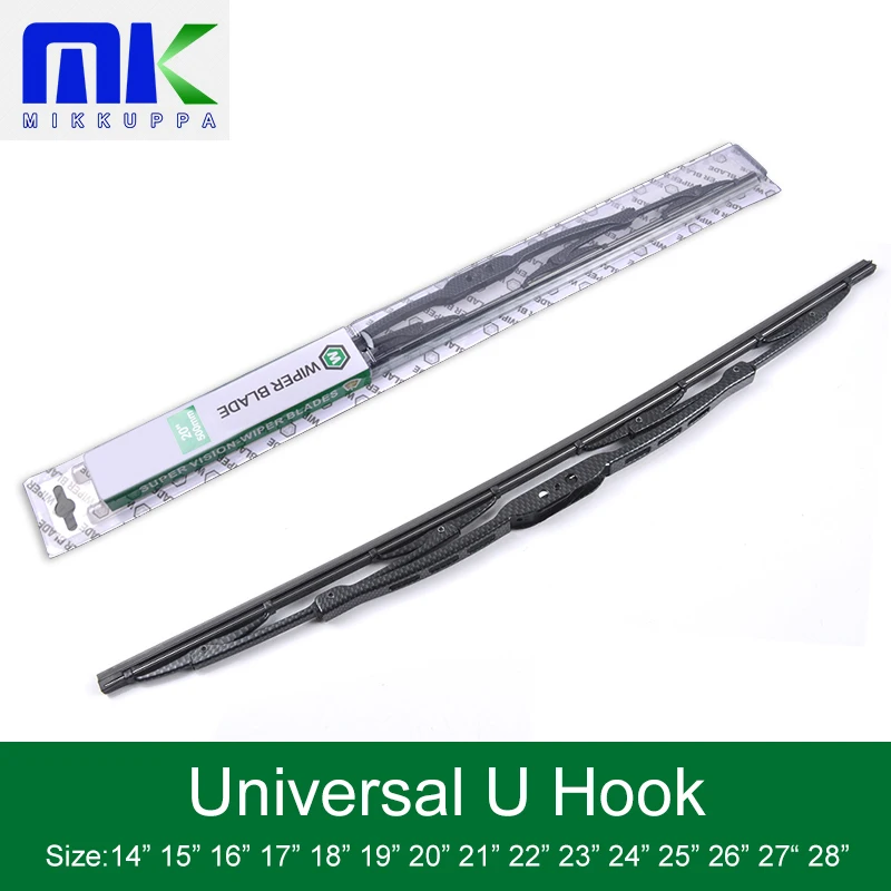 14'' 28''inch Carbon Fiber Wiper Universal U Hook Utype Wipers