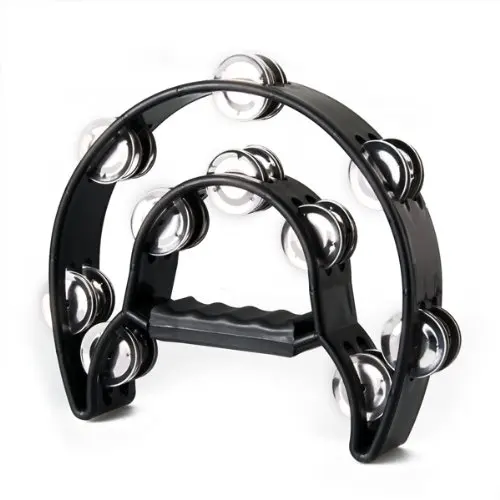 New Best Price Musical Double Half Moon Tambourine Drum Kit Hi Hat