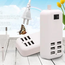 Настольное настенное зарядное устройство 6 USB настенная розетка воздушный мини адаптер питания для iPhone X 8 7 6 для samsung Galaxy S9 S8 S7 другой телефон
