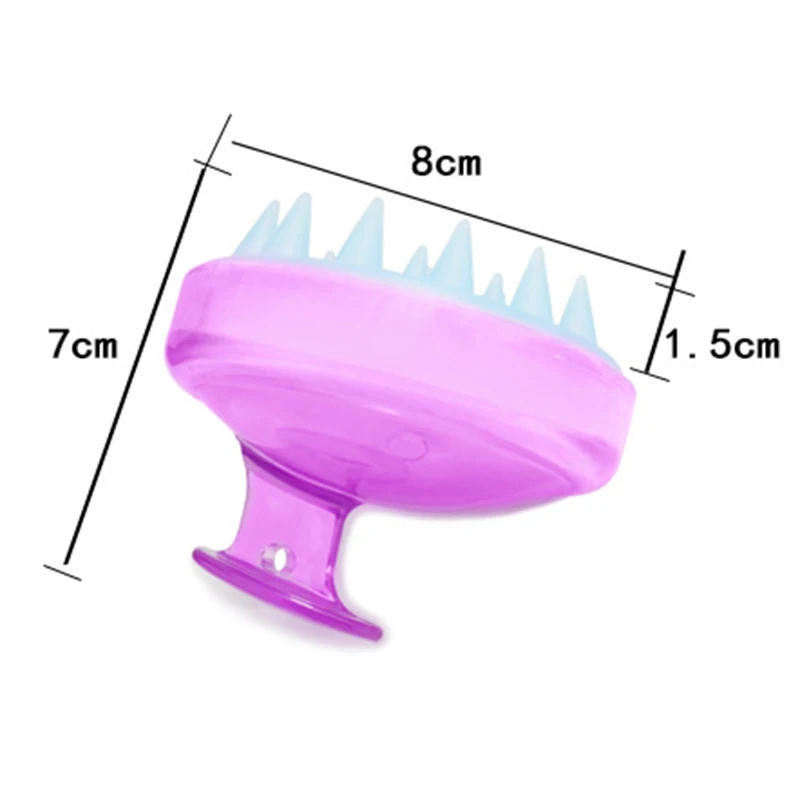 Горячая спа шампунь для волос силиконовая щетка для головы Массажная щетка для ванны душа гребень для мытья волос Очиститель тела