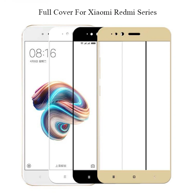 

Tempered Glass For Xiaomi Redmi 4 Pro 4A Note 5A Mi A1 A2 5S Plus 6 8 Lite Screen Film For Xiaomi Pocophone F1 Full Cover Glass
