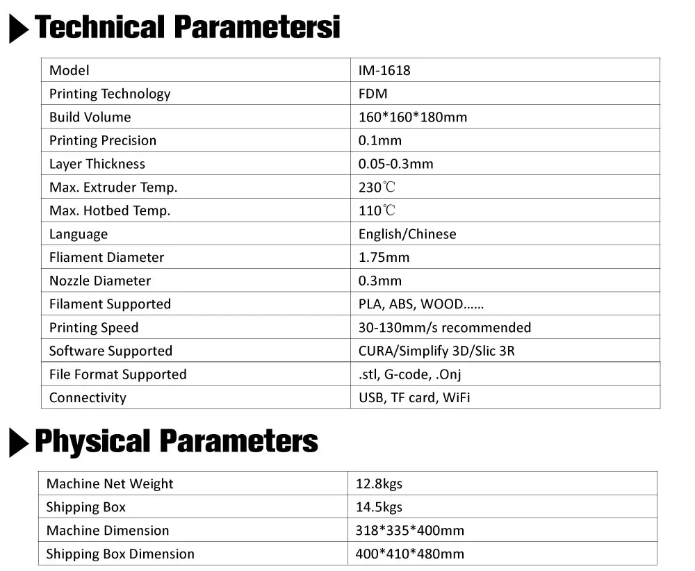 Новая технология одиночный экструдер с подогревом 3D принтер металлический полностью закрытый настольный 3D принтер с печатью объема для edu