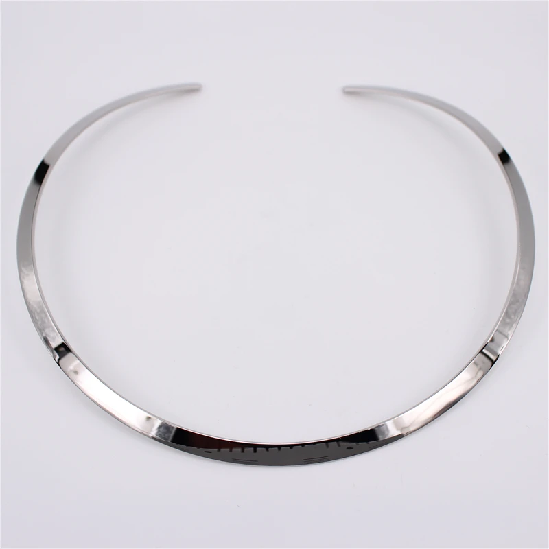 MGUB, 2 цвета, выбор, классическое тибиальное кольцо, нержавеющая сталь, высокое качество, простая Пряжка, воротник, ювелирное изделие,, NN26 - Окраска металла: silver colors 4mm