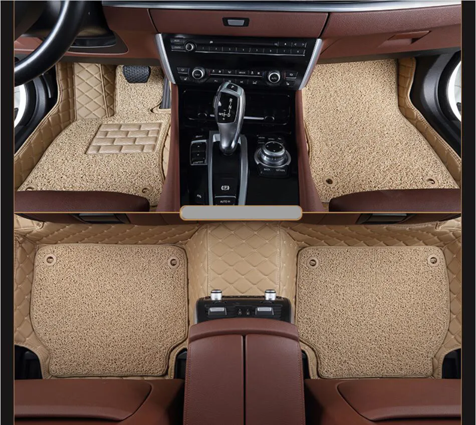 

Auto Floor Mats For LEXUS GS200t GS300h GS450h 2016.2017 Foot Carpets Step Mat High Quality Embroidery Leather Wire coil 2 Layer