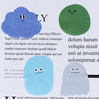 

30pcs/lot Sugar Bean Biological Sticky Notes Memo Pad Kawaii Stationery Planner Sticker