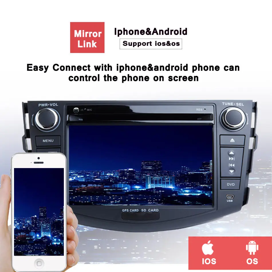 Excellent Car 2 din android GPS Navi For Toyota RAV4 2009 - 2012 autoradio navigation head unit multimedia 4Gb+64Gb Android 9.0 PX5 8-Core 10