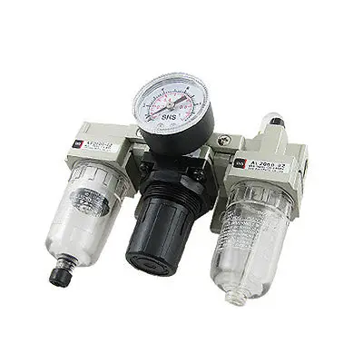 

Air Treatment Units Filter Regulator Lubricator 3 in 1 Set Dzouc