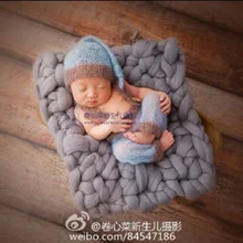 Детские мохер для вязания крючком шляпа и брюки костюм для новорожденных; Детский комбинезон с шапочкой, ручная работа, детское платье с рисунком полной реквизит для фотографии одежда для маленьких детей