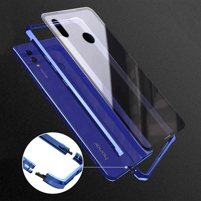 Роскошный металлический чехол для huawei Honor 8x max Алюминиевый бампер жесткий