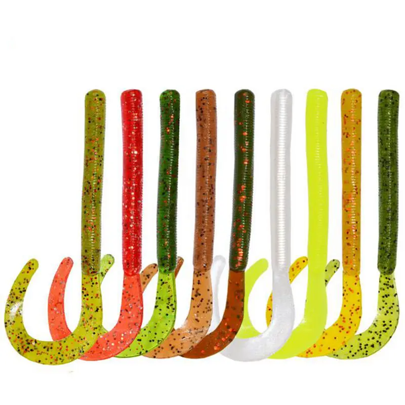 

85mm 2.5g 8pcs/lot Soft Worm Lure Long Paddle Tail Lure Leurre Souple Wobbler Fishing Soft Lure Swimbait Grankbait Pesca