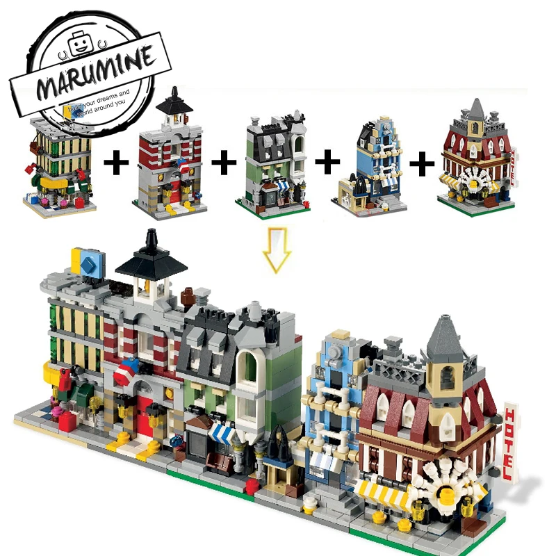 

MARUMINE Decool Technic 4 In 1 Building Blocks 1101-1104 Construction Sets 200PCS-313PCS DIY Learning Bricks Toys For Kids