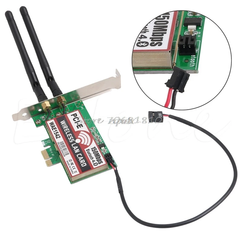 

Bluetooth 4.0 Wireless 50M PCI-E PCI Express Card WIFI Network LAN Ethernet NIC Z07 Drop ship