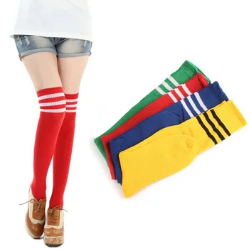 

#5 DROPSHIP 2018 NEW Fashion 1 Pair Cotton Socks For Men And Women In Tube Socks Striped Soccer Freeship