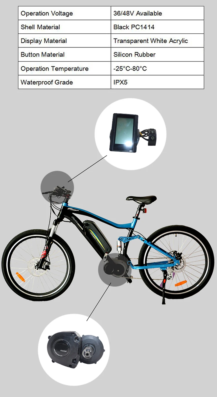 JS Ebike 350 Вт Электрический велосипед Conversion Kit 36 в 48 Средний двигатель крутящий момент Электрический велосипедный двигатель Electrica Elektrikli Bisiklet CE