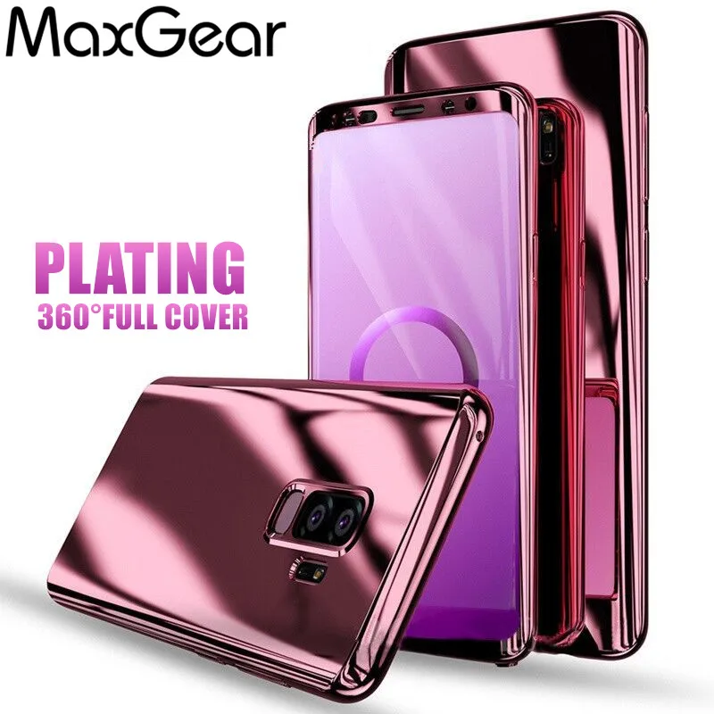 

Luxury 360 Degree Plating Full Cover Phone Case For Samsung Galaxy S9 S8 Plus Shockproof Cover For Samsung S7 Edge S9 Case