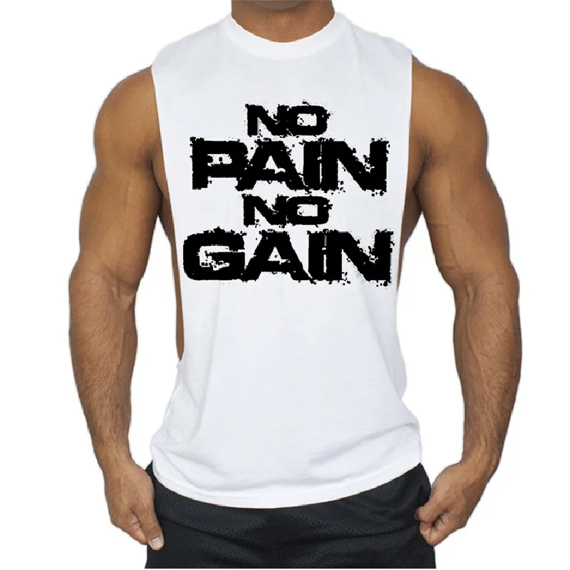 

1PC Men Running Vest Fitness Gym Muscle Training Sweat Vest Undershirt Bodybuilding Stringer Tank Top Workout Sleeveless