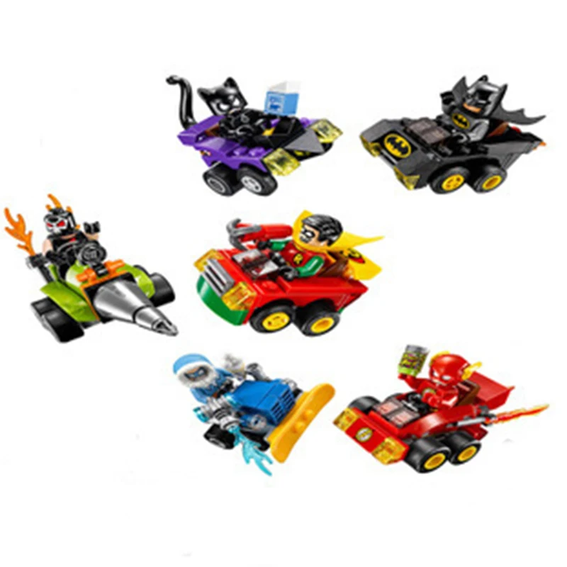 

6Set/Lot Super Heroes Mighty Micros Avengers Batman Marvel Building Blocks Compatible With Legoing Toys for children