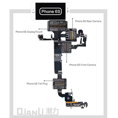 Гибкий кабель для iPhone 6/6 P/6 S/6SP/7/7 P/8/8 P/X материнская плата измерение сопротивления напряжения тест Удлинитель телефон Ремонт Инструменты - Цвет: 6S