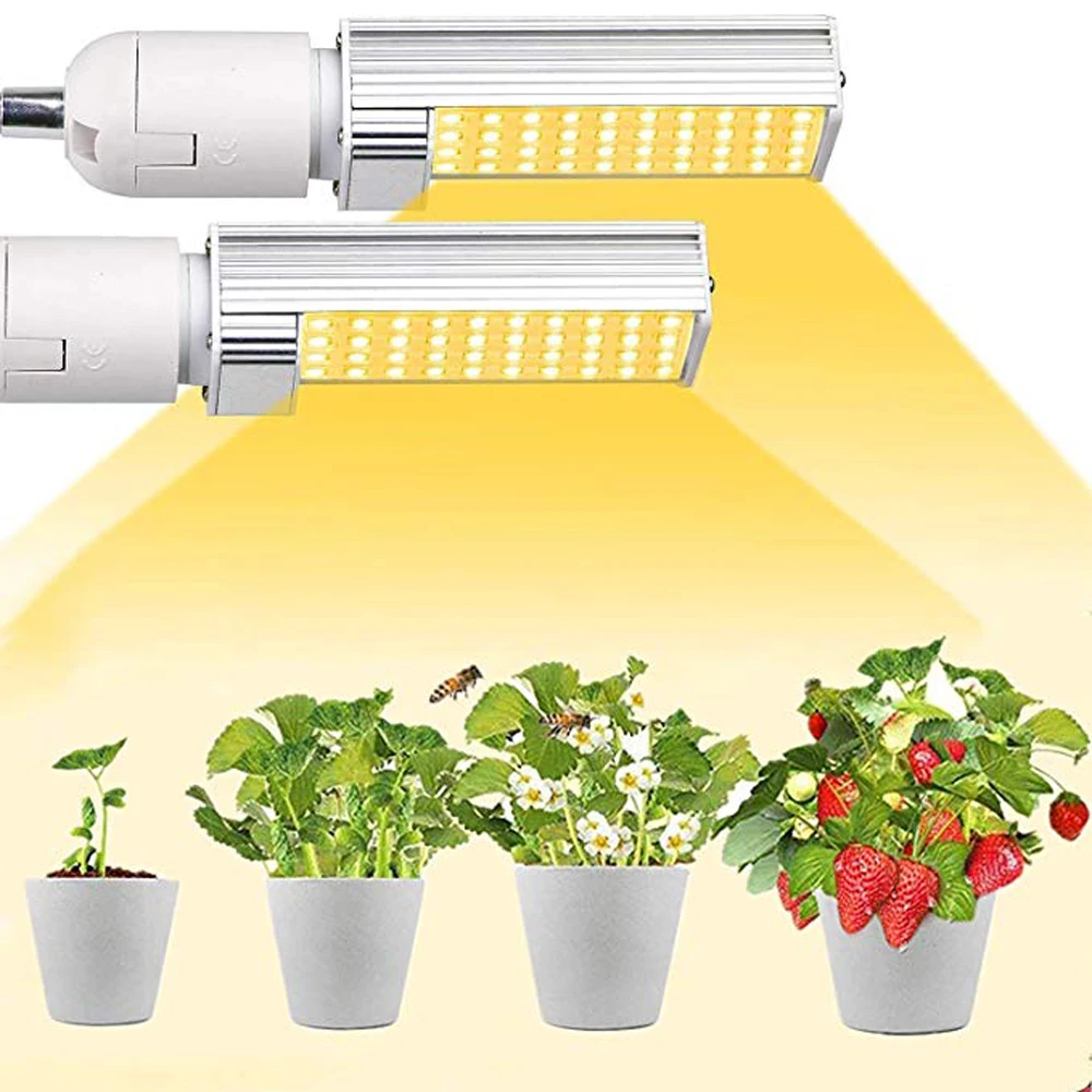 Lâmpada para Planta Luz do Dia Crescer Luzes Bulbo 45 w Espectro Completo Sunlike Crescente Lâmpada Substituição 220 v E27 2 High Quality Luzes e Iluminação
