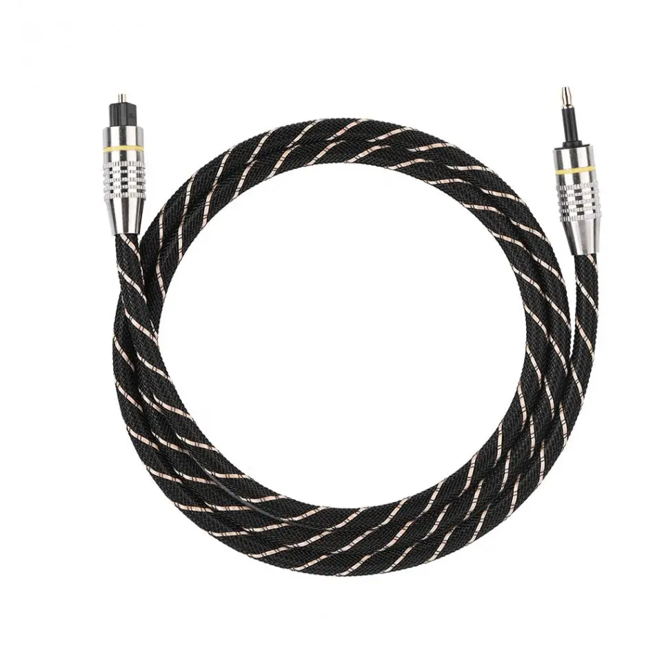 

Toslink to Mini Plug 3.5mm Optical Fiber Digital Audio Cable SPDIF Gold Plated Connector Round Cable