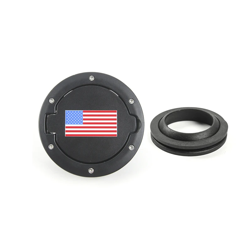 MOPAI крышка топливного бака для автомобиля, резиновое уплотнительное кольцо, аксессуары для экстерьера Jeep Wrangler, 2007 Up, автомобильный стиль - Цвет: USA Flag 2