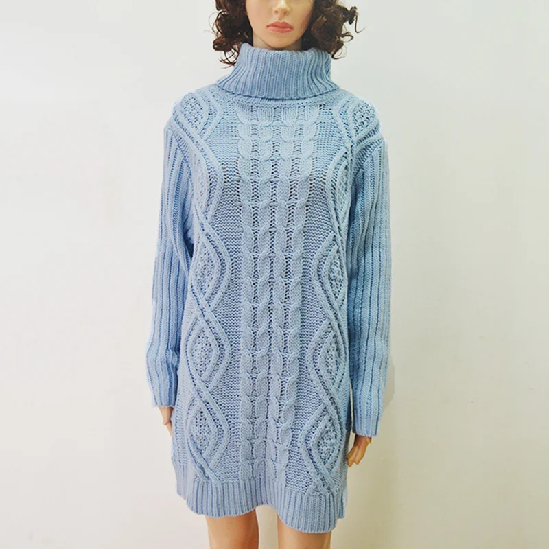 Helisopus Autumn Winter Women's Sweater Dress Warm Long Sweater Women Plus Size Female Pullover Knitted Sweater pull femme hiver Helisopus Autumn Winter Women's Sweater Dress Warm Long Sweater Women Plus Size Female Pullover Knitted Sweater pull femme hiver