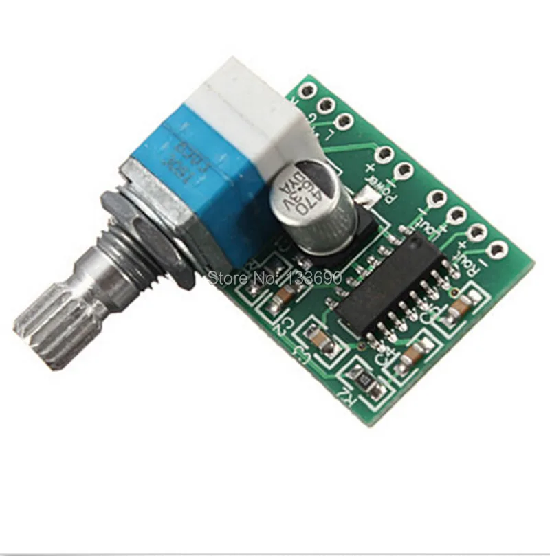 

1PCS New Mini PAM8403 5V 2 Channel USB For Audio Amplifier Board 3Wx2W Volume Control