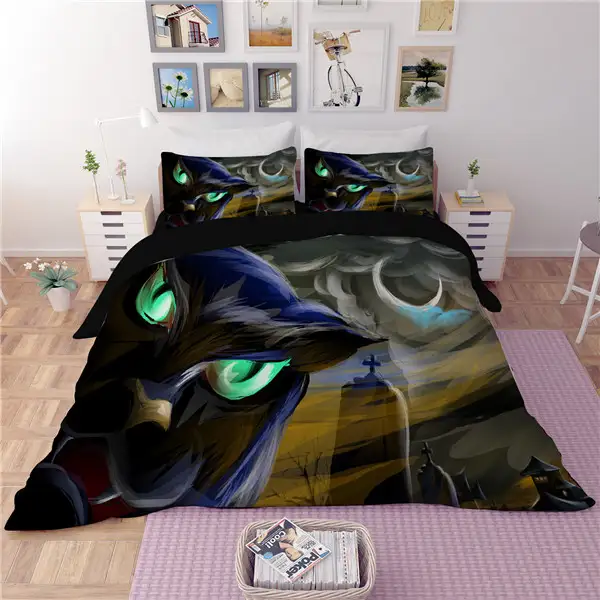 Pumpkin Lantern Monster Home Textiles Bedding Sets Quilt Cover