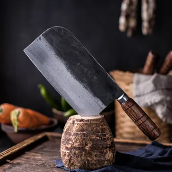 

Traditional Handmade Chinese Style Kitchen Cut Meat Vegetable Knife Cooking Knives Chef Special Knife Household Cleaver Slicer