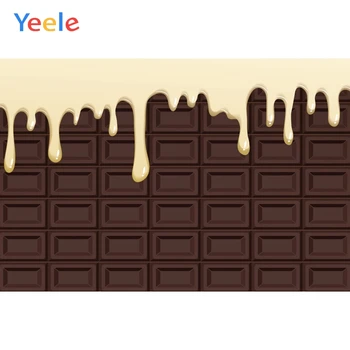 

Yeele Photocall Poster Milk Chocolate Wall Customized Photography Backdrop Personalized Photographic Background For Photo Studio