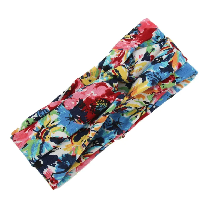 Fashion Ladies Twist Knot Pattern Headband Elastic Head Wrap Turban Hair Band Flower Accessories Hair Band Free Shipping F#K28 (8)