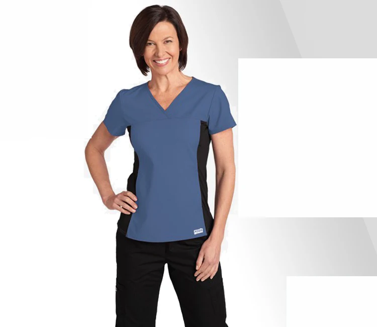 Новое поступление Больница Медицинский женский скраб наборы стоматологическая клиника рабочая одежда салон красоты комбинезоны одежда для кормления униформа - Цвет: blue