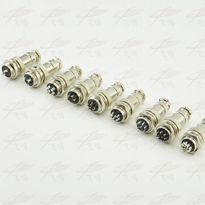 

1 pair GX12 Aviation Plug M12 Diameter 12mm Wire Panel Circular Connector Aviation Socket PLug 2/3/4/5/6/8Pin 400V/250V 5A