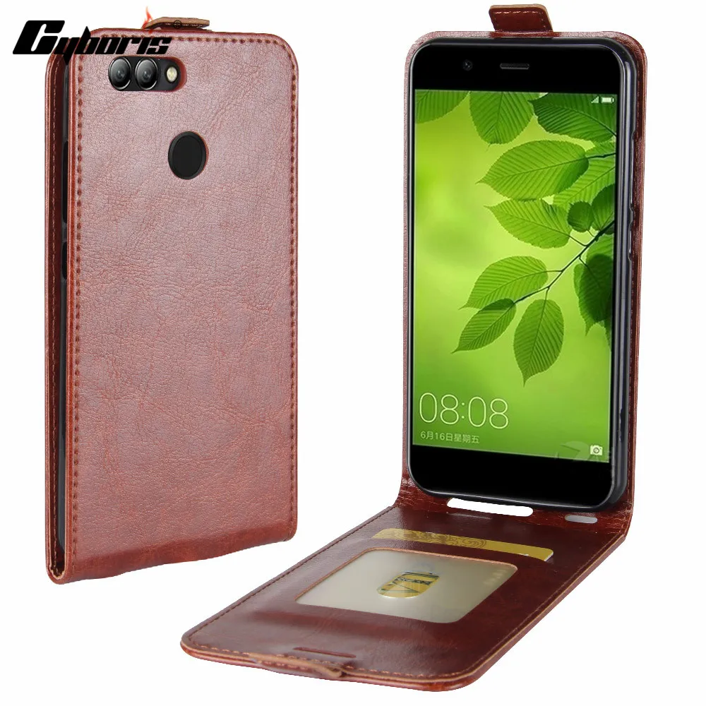 

Cyboris For Huawei nova 2 Case Funda Luxury PU Leather Wallet Vertical Cover Phone Flip case for Huawei nova 2 plus Caso Coque