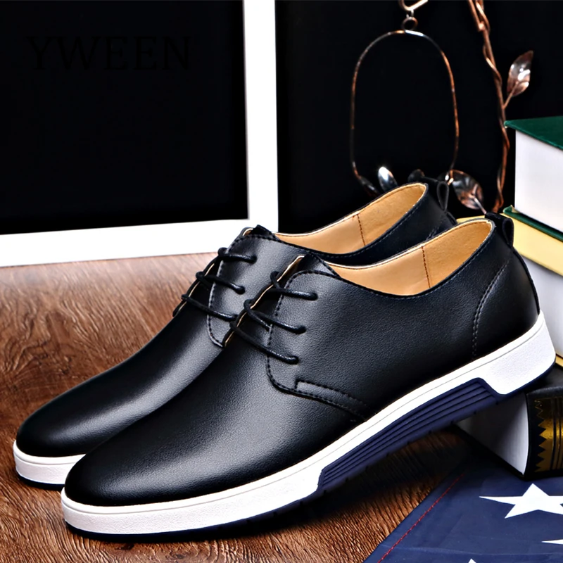 Buy YWEEN 2018 Men's Casual Shoes Luxury Men Leather