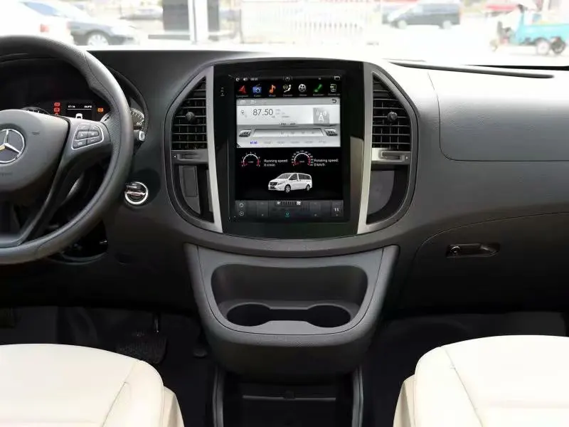 12,1 дюймовый вертикальный автомобильный сенсорный экран в стиле Tesla стиль android 7,1 автомобильный dvd-плеер для Mercedes Benz Vito Metris с gps навигацией wifi