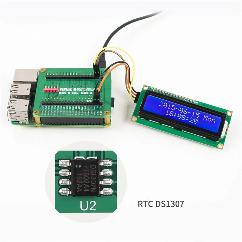 Модуль B и 1 + GPIO плата расширения Raspberry Pi 3 2 модуль с RTC DS1307 ADC PCF8591|raspberry pi 3|raspberry pipi |