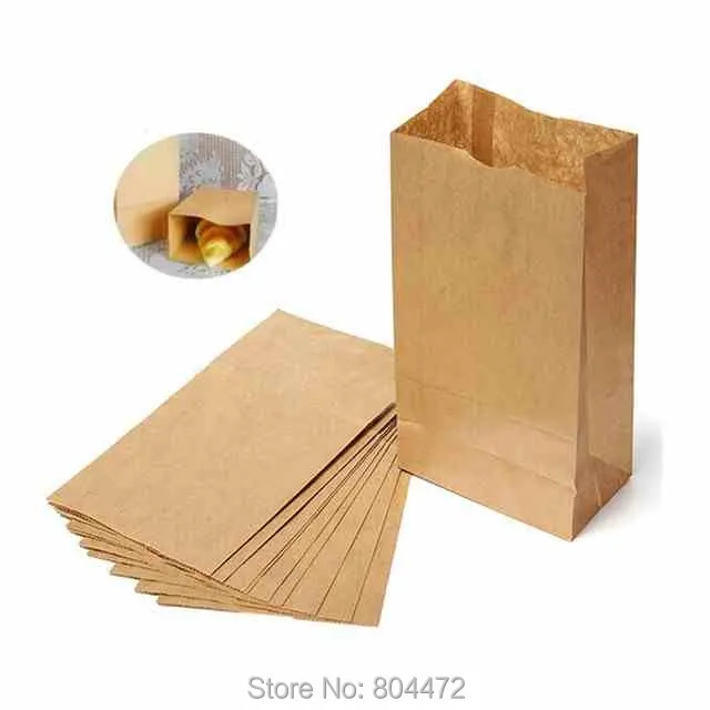 100 Extra Small Brown Kraft Paper Bags 17cm X9cm X5cm Candy Buffet 100 Extra Small Brown Kraft Paper Bags