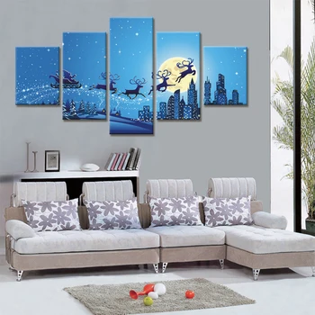 

2017 Direct Selling Oil Painting Wall Art 5 Piece Wall Canvas Painting Home Decor Picture Set On Art Wholesales For Child Room
