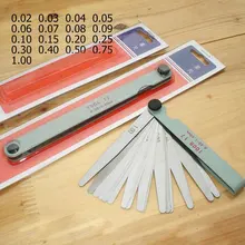 Полезное метрическое измерение 0,02 до 1 мм 17 толщина лезвия зазор метрический наполнитель щупа прибор измерение инструмент