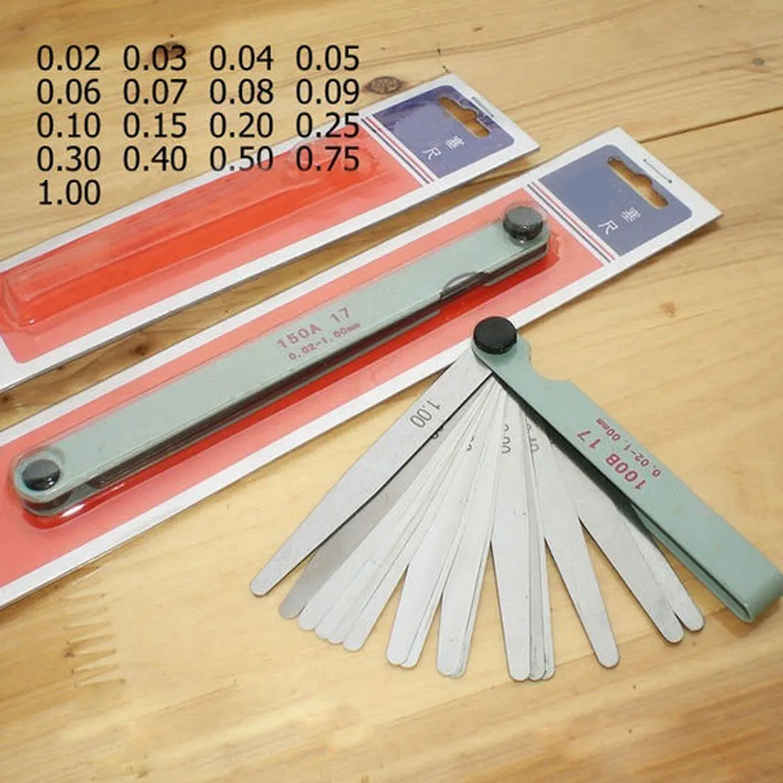 Useful Metric Measurement 0.02 to 1mm 17 Blade Thickness Gap Metric Filler Feeler Gauge Measure Too