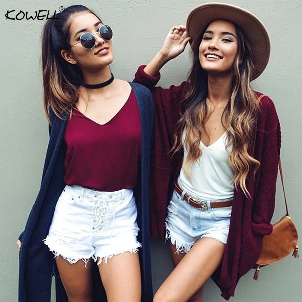 2018 Autumn Winter Knitted Cardigans Women Coat Three Colors Long Sleeve With Pocket Loose Knitted Soft Cardigan Sweater Women