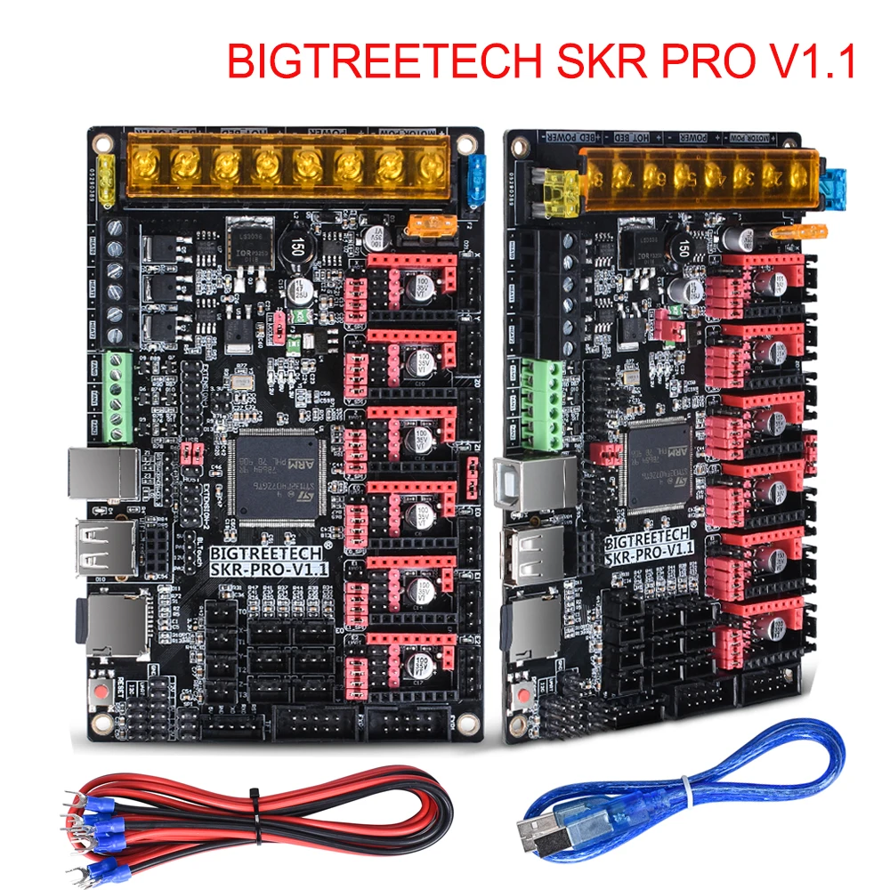 Pаспродажа BIGTREETECH SKR PRO V1.1 плата управления 32 бит VS SKR V1.3 Ramps 1,4 части 3D принтера MKS GEN L для Ender 3 5 CR10 TMC2208 TMC2209