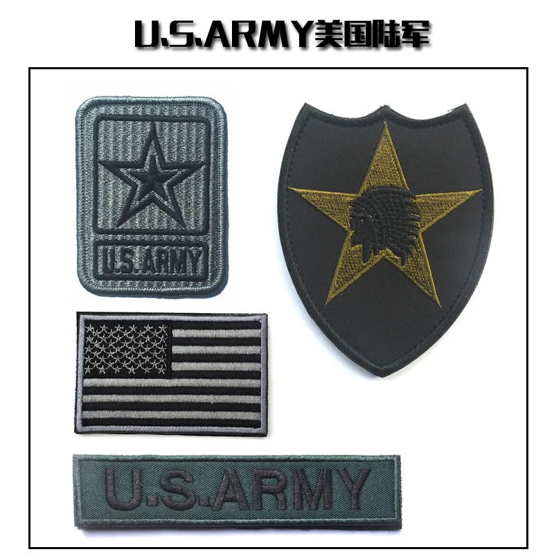 4 шт. Вышивка Армии США тактическая патч-ткань Американский флаг Brassard армейский